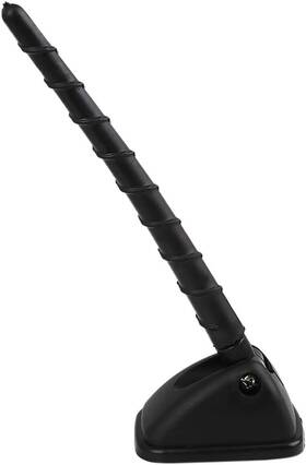 X Autohaux 445048978936 Black Universal Antenna Roof Adjustable Adhesive Decorative Aerial Fo