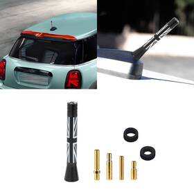 X Xotic Tech 794154974688 Car Short Antenna Union Jack Flag Theme Compatible With Mini Coope