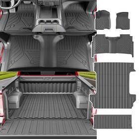 Cs20250107002 Xipoqix 5.82ft Bed Mat Floor Compatible With 2019-2025 Chevy Silverado Crew Cab T