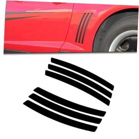 St144bk Xotic Tech Direct Compatible With Chevy Camaro L&r Side Vent Insert Stripe Decal Inlay Black
