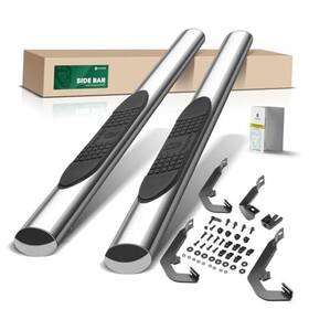 Ytautoparts Yhtsbar0207 4 Inch Running Boards Fit Chevy Silverado And Gmc Sierra Regular Cab Inches