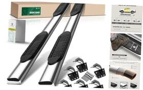 Ytautoparts Yhtsbar0494 6 Inch Running Boards Side Steps Compatible With Dodge Ram 1500 Quad Cab Chrome