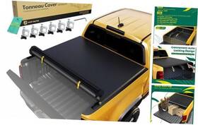 Ytautoparts Yhttc00004-pn Soft Roll Up 6.4 Ft 76 Inch Truck Bed Tonneau Cover Compatible With 2009-2018