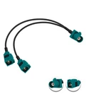 Pobady Fakra Z To Dual Female Splitter Coax Cable 30CM, Gold. Fixed Price $11.94.