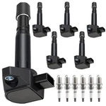 Autowxjq Ignition Coil Pack Iridium Spark Plugs Set Of 6 UF242 C1221.... Fixed Price $121.01.
