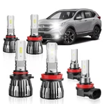 6PCS High Low Beam Bulbs Fog Light Combo Compatible With Honda Cr-v 2015 2016.... Fixed Price $123.98.