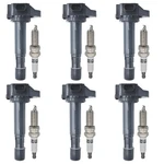 Autowxjq Ignition Coil Iridium Spark Plugs Set Of 6PCS UF713 C1824.... Fixed Price $137.46.