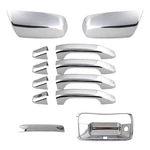 Chrome Top Half Cover Caps (not For Towing Mirrors)+door Handle .... Fixed Price $70.25.
