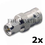 2 Pack - Sma Plug Bnc Female Rf Coax Antenna Adapter Converter Connector. Fixed Price $7.39.