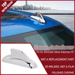 Chrome Shark Fin Antenna Cap Cover Trim Molded For Chevy Silverado Suburban 19+. Fixed Price $26.99.