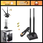 Dual Band Wifi Antenna 2.4GHZ 5GHZ Rp-sma Male Connector With Adapter (2-PAC. Fixed Price $28.79.