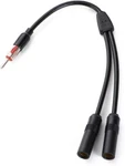 Supmory Car Am Fm Radio Stereo 1 2 Female Antenna Splitter Adapter. Fixed Price $15.89.
