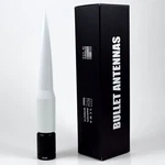 White Bullet Style Stubby Aluminum Antenna 6" Am Fm Fits Jeep Wrangler Liberty. Fixed Price $29.99.