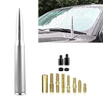 Ijuicy 1 Pc Car Bullet Antenna, 50 Cal Medium, Silver. Fixed Price $16.33.