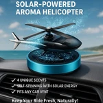 Car Air Freshener Helicopter-shaped Solar Energy Rotating Aromatherapy Diffuser. Fixed Price $21.99.