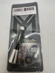 Mega Racer 3.1" Silver Carbon Fiber Motorcycle Antenna For Harley Davidson. Fixed Price $17.99.