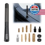Besulen Short Antenna 4.7 Inch Carbon Fiber American Flag Aluminum Radio. Fixed Price $17.64.