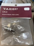 CN-3 Antenna Adapter Sma To Bnc Female Yaesu Original Nos Pac New. Fixed Price $10.00.