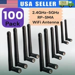 100X Rp-sma Antenna For Wifi 2.4GHZ 5GHZ Wireless Router Card Female Pin Lot. Fixed Price $255.99.
