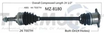 For Mazda Miata 94-95 Rear Driv Left Pass Right Cv Axle Shaft Surtrack MZ8180. Fixed Price $110.17.