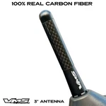 Honda S2000 Black Real Carbon Fiber Short 3" Inch Euro Style Replacement Antenna. Fixed Price $17.99.