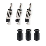 Pobady 3PCS Din Plug Crimp Connector Straight Adapter Fm/am Car Radio Antenna.... Fixed Price $9.32.